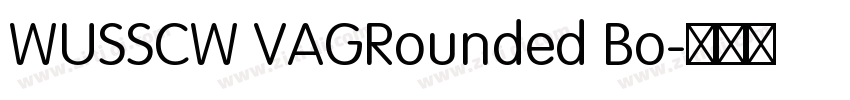 WUSSCW VAGRounded Bo字体转换